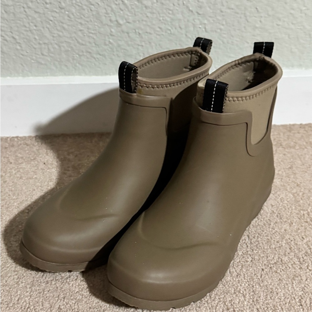 H&M Olive Green Ankle Boots